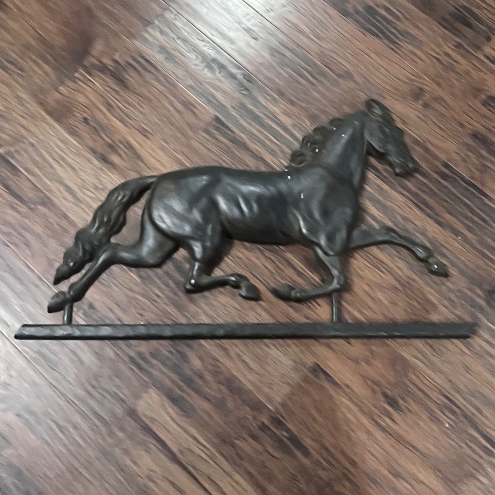 Vtg 1965 Syroco Large Running Horse Wall Plaque 35" Equestrian MCM Western Decor